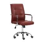 Cadeira De Escritório Secretária Giratória Londres Marrom