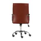 Cadeira De Escritório Secretária Giratória Londres Marrom