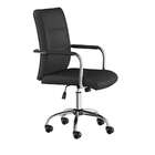 Cadeira De Escritório Secretária Giratória Mônaco Preta