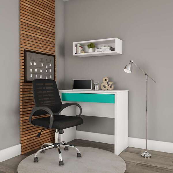 Cadeira De Escritório Secretária Giratória Move Preta