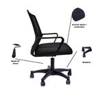 Cadeira De Escritório Secretária Giratória Prime Mesh Preto