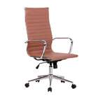 Cadeira De Escritório Secretária Sevilha I Estofada Marrom Cl