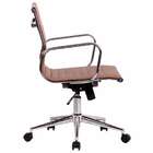 Cadeira De Escritório Secretária Sevilha Ii Estofada Marrom C