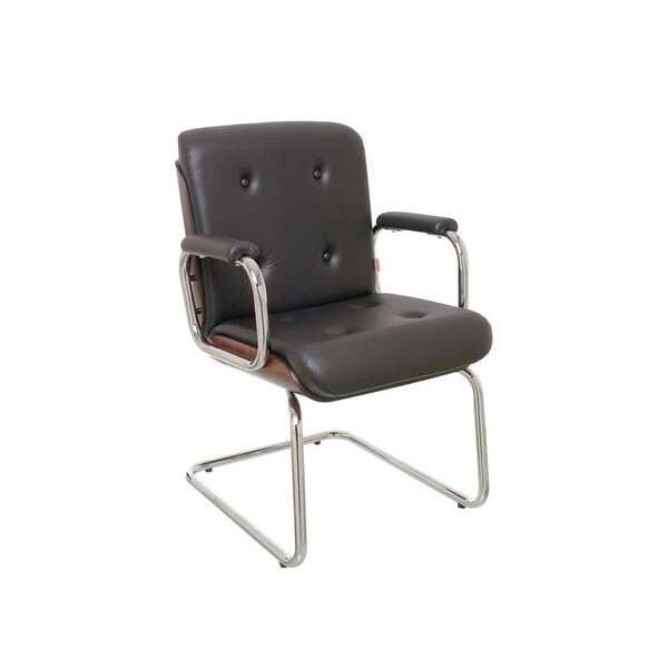 Cadeira De Escritório Secretária Wood Preta E Tabaco