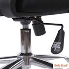 Cadeira De Escritório Sérvia Baixa Tela Mesh Preta  Com Relax