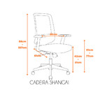 Cadeira De Escritório Singapura - Preto