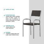 Cadeira De Escritório Tubos Cromados Tecido Chumbo