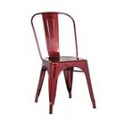 Cadeira De Ferro Tolix Metalizada Vinho