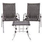 Cadeira De Fibra Sintetica Colombia 2 Unidades E Mesa Baixa C