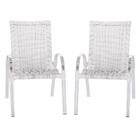 Cadeira De Fibra Sintetica Colombia 2 Unidades Para Piscina E