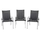 Cadeira De Fibra Sintetica Colombia 3 Unidades Para Piscina E