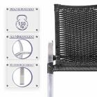 Cadeira De Fibra Sintetica Colombia 6 Unidades Para Piscina E