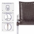 Cadeira De Fibra Sintetica Colombia 6 Unidades Para Piscina E