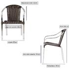 Cadeira De Fibra Sintetica Toquio 3 Unidades E Mesa Baixa Col