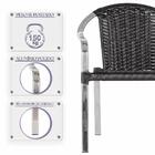 Cadeira De Fibra Sintetica Toquio 7 Unidades Para Piscina Em