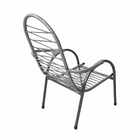 Cadeira De Fio Infantil Para Varanda Area Externa Luxo Prata