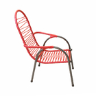 Cadeira De Fio Infantil Para Varanda Area Externa Luxo Vermel