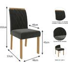 Cadeira De Jantar 2 Peças Madeira Maciça Juliana Cimol Madeir