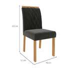 Cadeira De Jantar 2 Peças Madeira Maciça Juliana Cimol Madeir