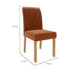 Cadeira De Jantar 2 Peças Madeira Maciça Juliana Cimol Madeir