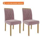 Cadeira De Jantar 2 Peças Madeira Maciça Juliana Cimol Madeir