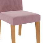 Cadeira De Jantar 2 Peças Mdf Paola Cimol Madeira/rose