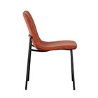 Cadeira De Jantar 83cm X 43cm X 48cm Celeste Courino Marrom