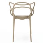 Cadeira De Jantar Allegra Prática Empilhável - Nude