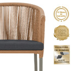 Cadeira De Jantar Área Noronha Em Alumínio Com Pintura Fendi