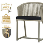 Cadeira De Jantar Área Noronha Em Alumínio Com Pintura Fendi