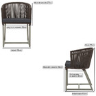 Cadeira De Jantar Área Noronha Em Alumínio Com Pintura Fendi