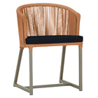 Cadeira De Jantar Área Noronha Em Alumínio Com Pintura Fendi