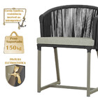 Cadeira De Jantar Área Noronha Em Alumínio Com Pintura Fendi