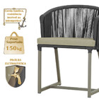 Cadeira De Jantar Área Noronha Em Alumínio Com Pintura Fendi