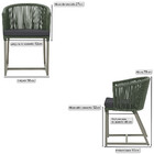 Cadeira De Jantar Área Noronha Em Alumínio Com Pintura Fendi