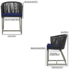 Cadeira De Jantar Área Noronha Em Alumínio Com Pintura Fendi