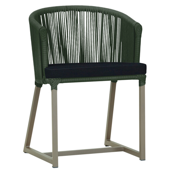 Cadeira De Jantar Área Noronha Em Alumínio Com Pintura Fendi