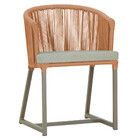 Cadeira De Jantar Área Noronha Em Alumínio Com Pintura Fendi