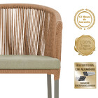 Cadeira De Jantar Área Noronha Em Alumínio Com Pintura Fendi