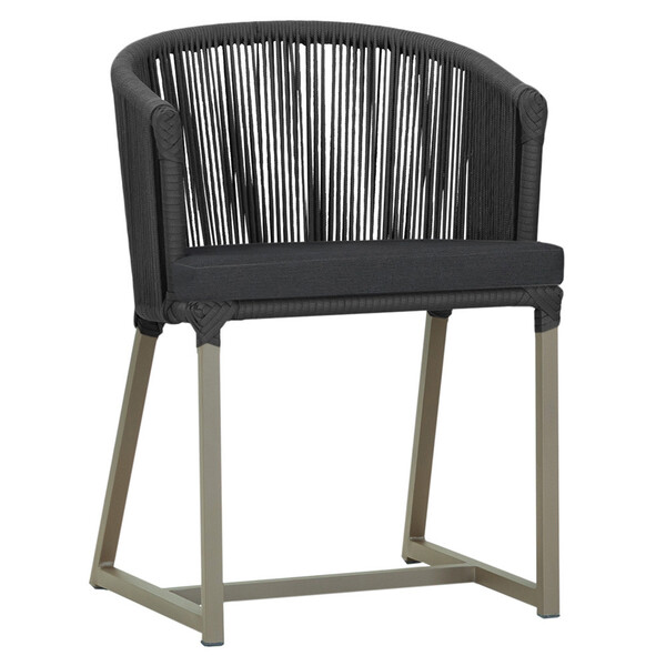 Cadeira De Jantar Área Noronha Em Alumínio Com Pintura Fendi