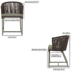 Cadeira De Jantar Área Noronha Em Alumínio Com Pintura Fendi