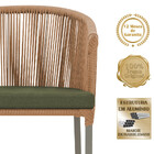 Cadeira De Jantar Área Noronha Em Alumínio Com Pintura Fendi