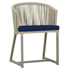 Cadeira De Jantar Área Noronha Em Alumínio Com Pintura Fendi