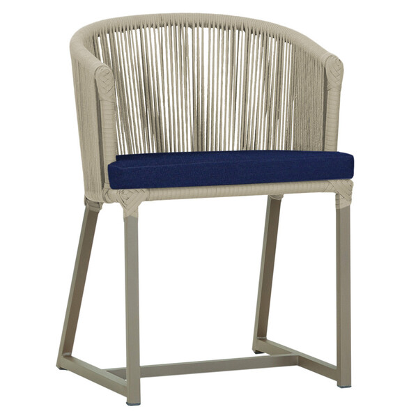 Cadeira De Jantar Área Noronha Em Alumínio Com Pintura Fendi