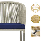 Cadeira De Jantar Área Noronha Em Alumínio Com Pintura Fendi