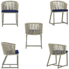 Cadeira De Jantar Área Noronha Em Alumínio Com Pintura Fendi