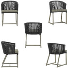 Cadeira De Jantar Área Noronha Em Alumínio Com Pintura Fendi