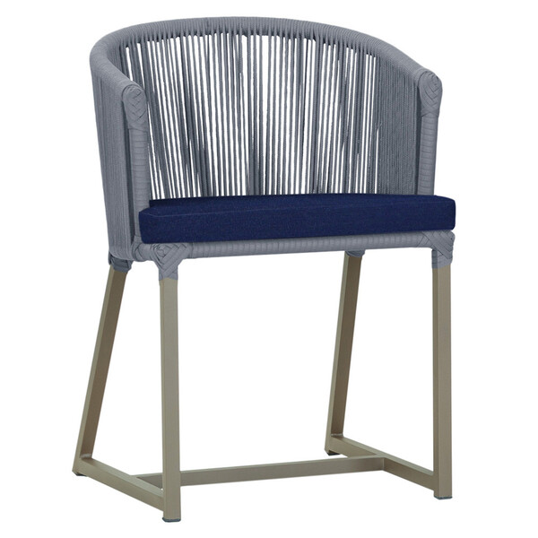 Cadeira De Jantar Área Noronha Em Alumínio Com Pintura Fendi