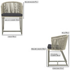 Cadeira De Jantar Área Noronha Em Alumínio Com Pintura Fendi