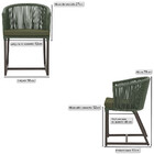 Cadeira De Jantar Área Noronha Em Alumínio Com Pintura Marrom